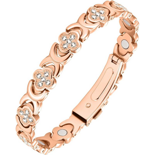 🔥 Turonu™ Titanium Magnetic Bracelet for Women – Elegant Jewelry with 3,800 Gauss Relief Power