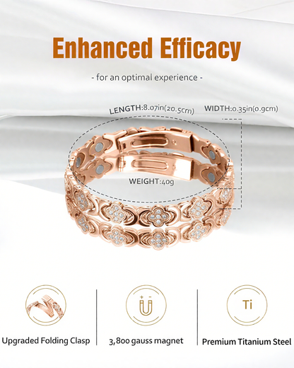 🔥 Turonu™ Titanium Magnetic Bracelet for Women – Elegant Jewelry with 3,800 Gauss Relief Power
