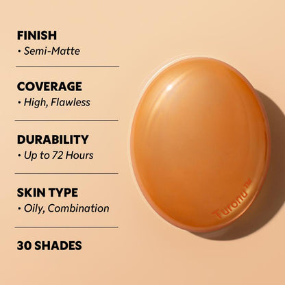 Final 3 Hours: 60%OFF🔥Turonu™ Natural Long-Lasting Cushion Foundation